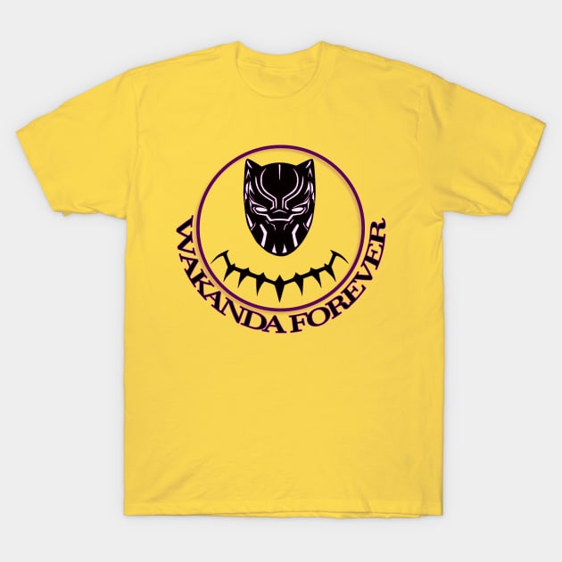 Wakanda Forever - Mask T-Shirt by Serena Ilustration